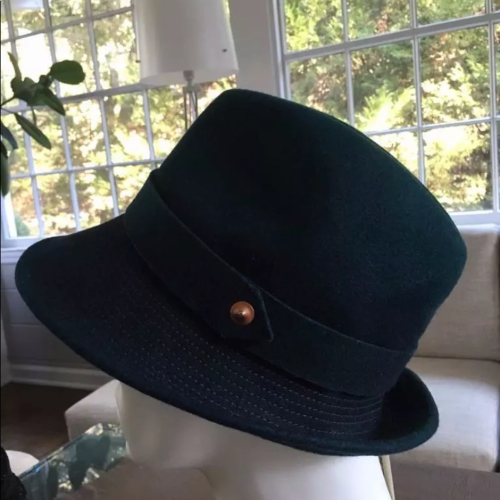 Diesel Cuinn Hat cap 100% wool teal/blue Size II - Picture 4 of 7